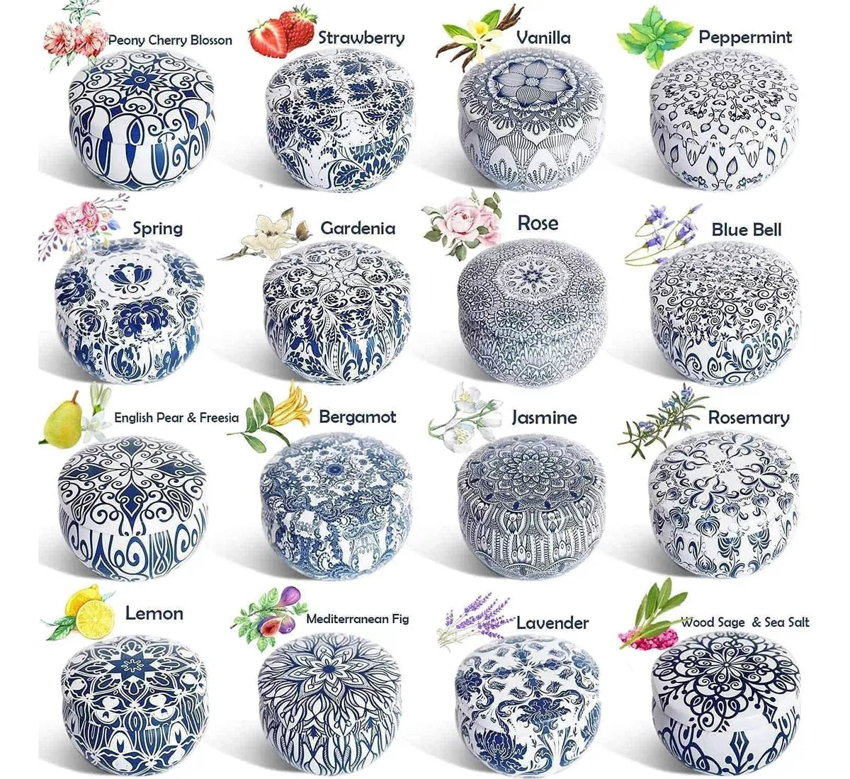 16 Velas Super Perfumadas Fragancias Diferentes Fuertes