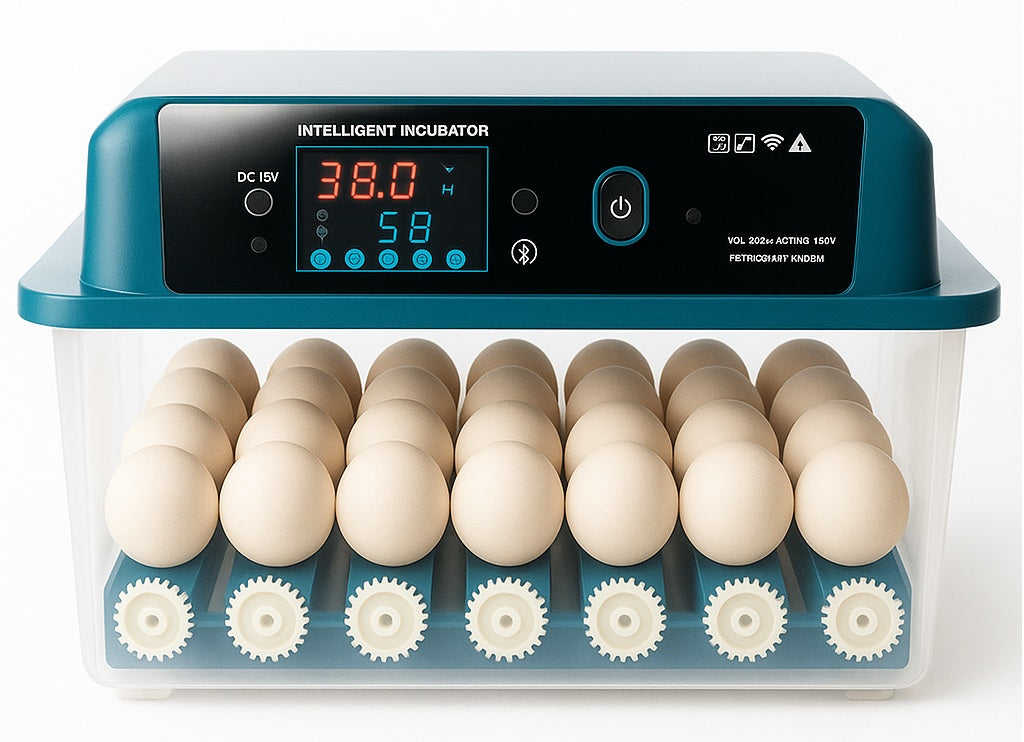 Incubadora de 36 huevos rotación automática